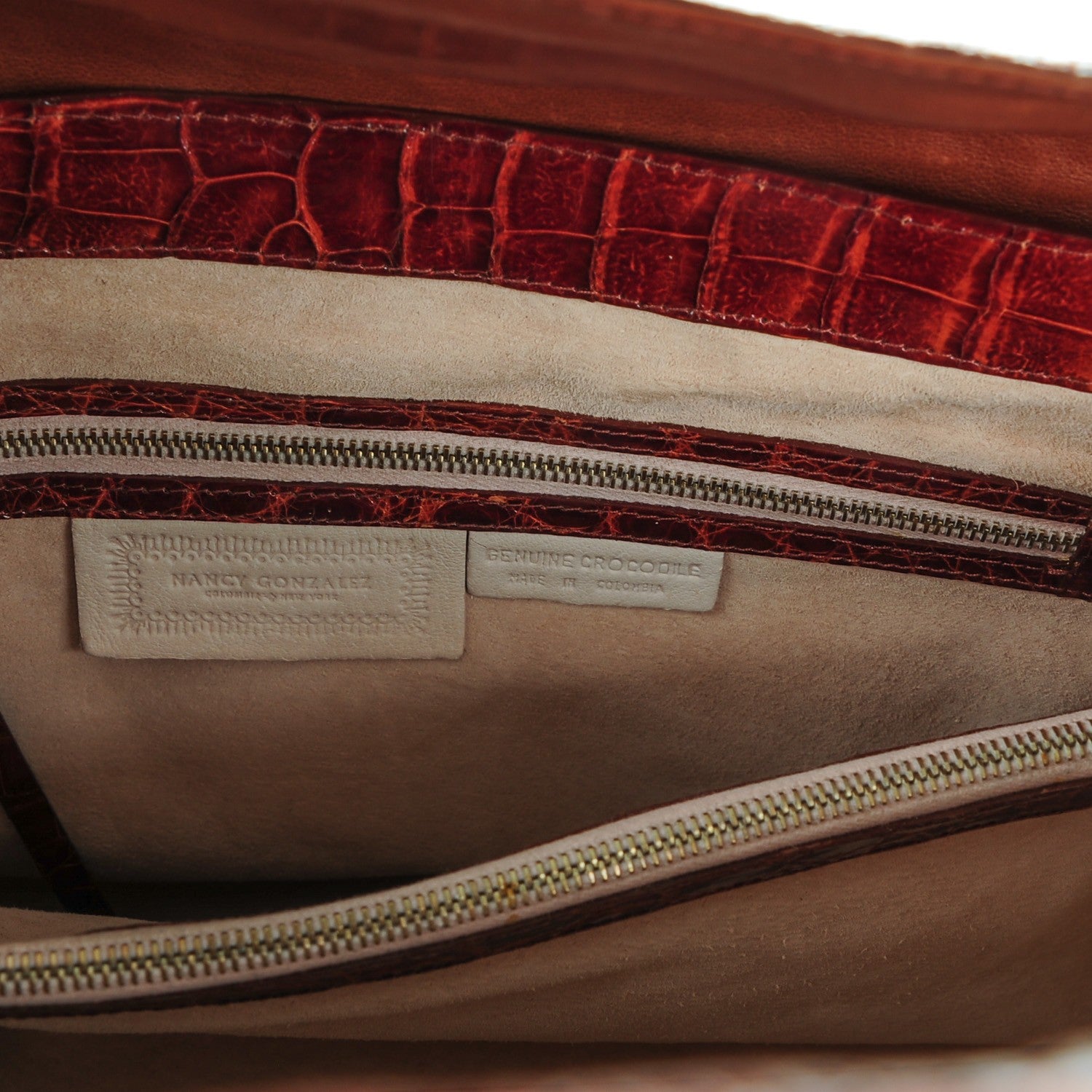 Nancy Gonzalez Crocodile Double Handle Satchel 6 of 9