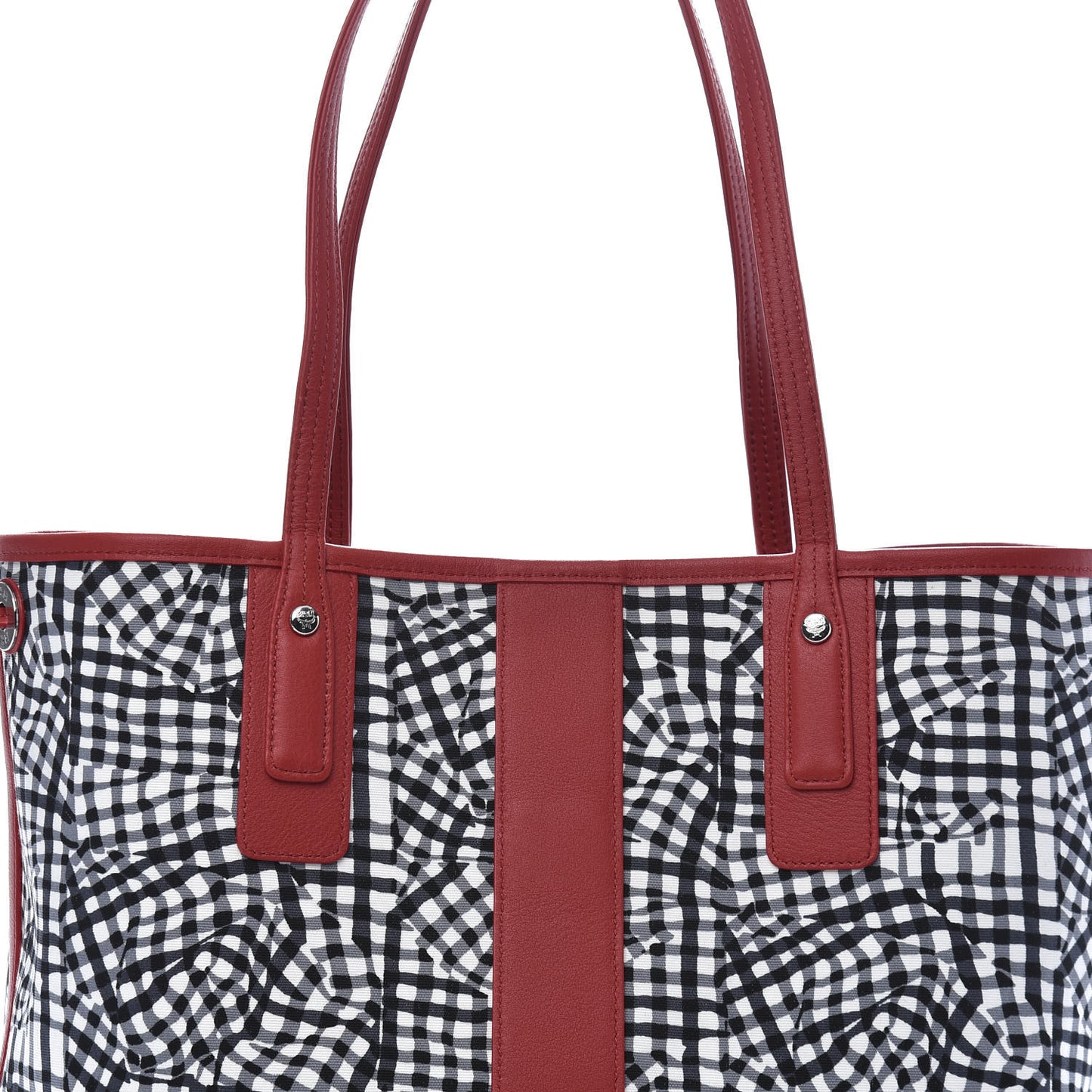 Visetos Medium Liz Reversible Shopper Tote Black Red