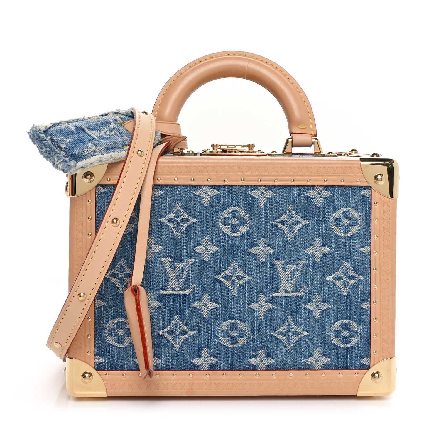 Monogram Denim Petite Valise Blue