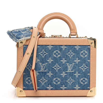 Louis Vuitton Monogram Denim Petite Valise Blue 1 of 10
