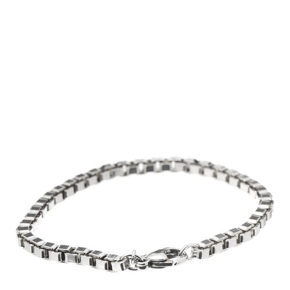 Tiffany Sterling Silver 4mm Venetian Link Bracelet 3 of 5