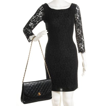 Chanel Lambskin Jumbo Single Flap Black 2 of 8
