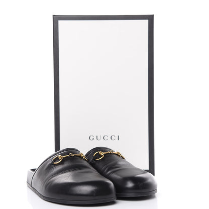 Gucci Malaga Kid Womens Horsebit River Slippers 37.5 Black 11 of 11