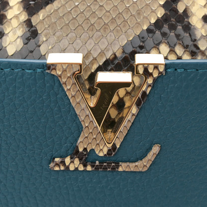 Louis Vuitton Taurillon Snakeskin Capucines BB Mallard 12 of 12
