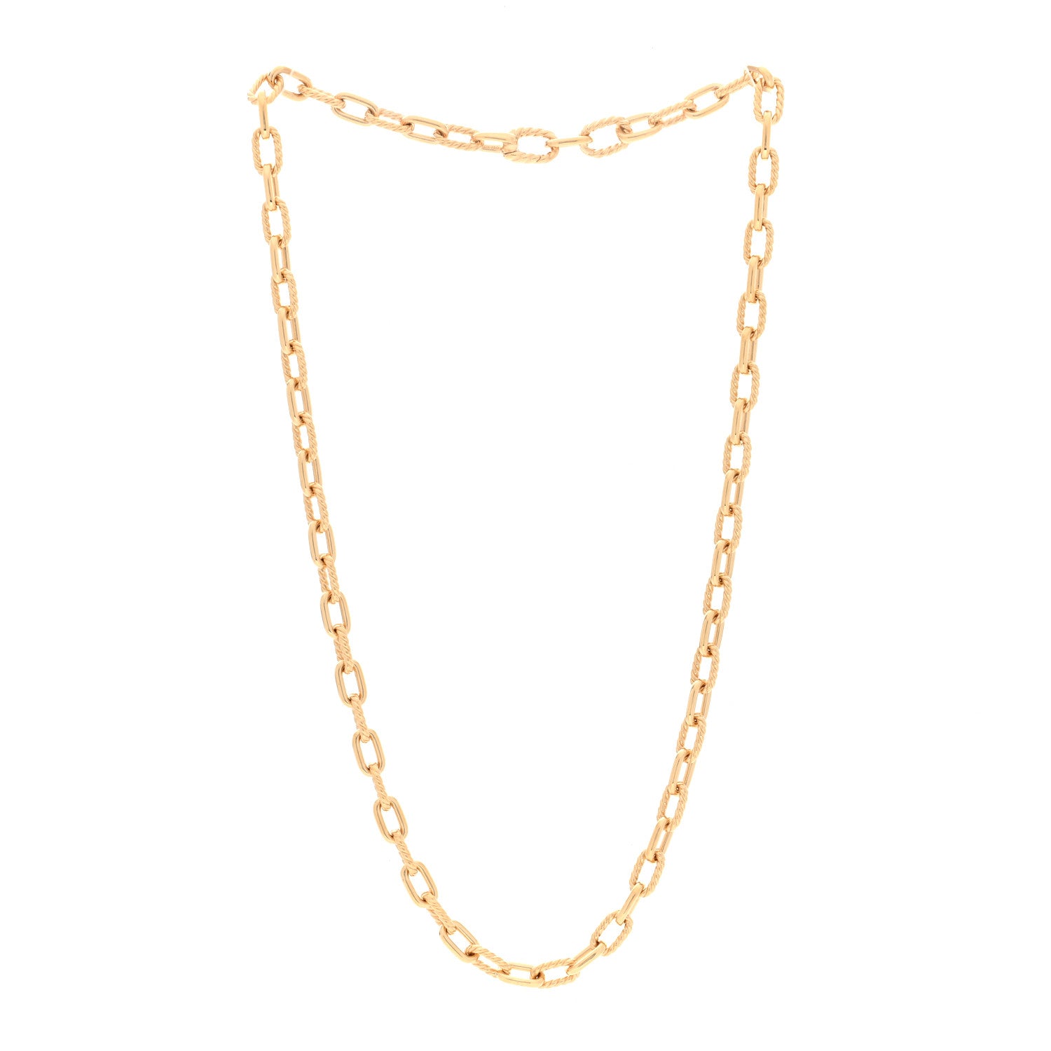 David Yurman 18K Yellow Gold 6mm Madison Chain Necklace 3 of 4
