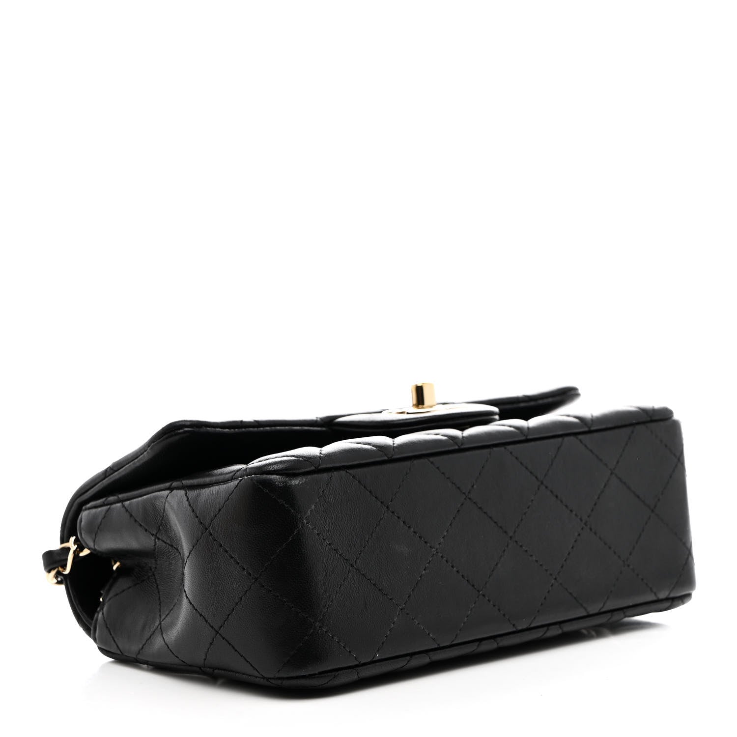 Chanel Lambskin Quilted Mini Rectangular Flap Black 4 of 11