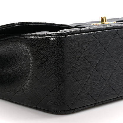 Chanel Caviar Quilted Jumbo Double Flap Black 9 of 11