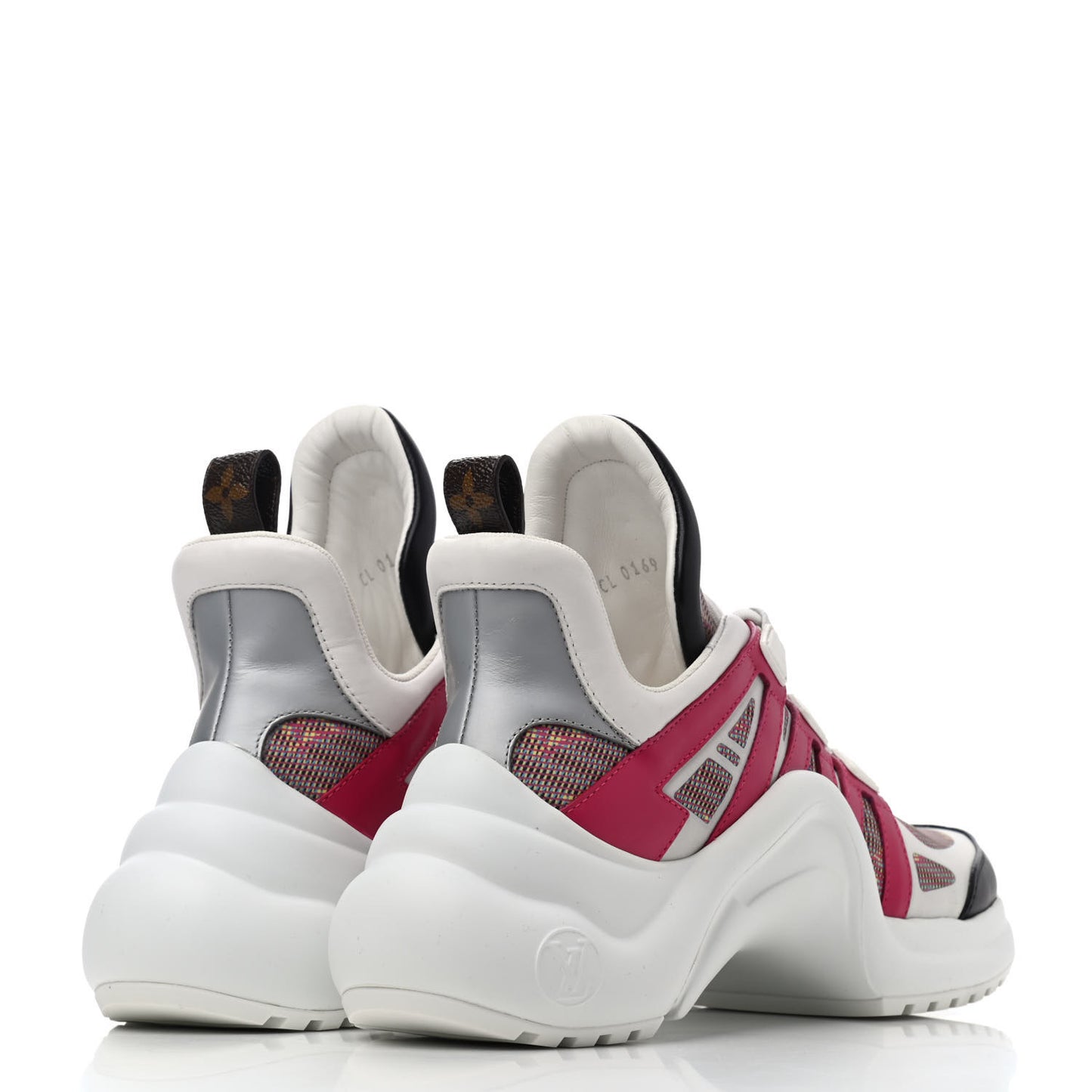 Calfskin Nylon LV Pop Archlight Sneaker 37.5 Rose