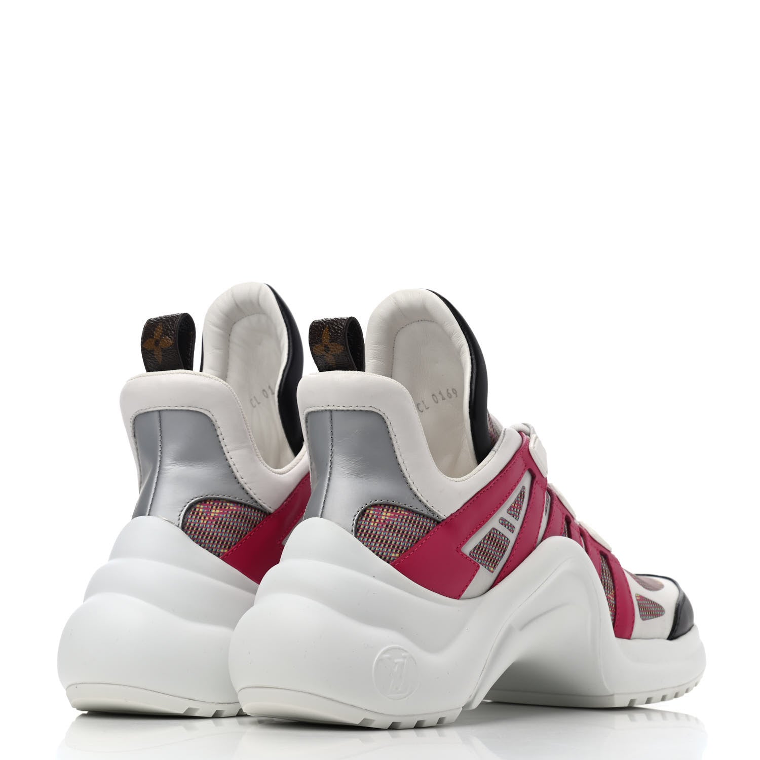 Louis Vuitton Calfskin Nylon LV Pop Archlight Sneaker 37.5 Rose 3 of 4