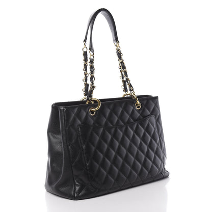 Chanel Caviar Quilted Grand Shopping Tote GST Black 3 of 11