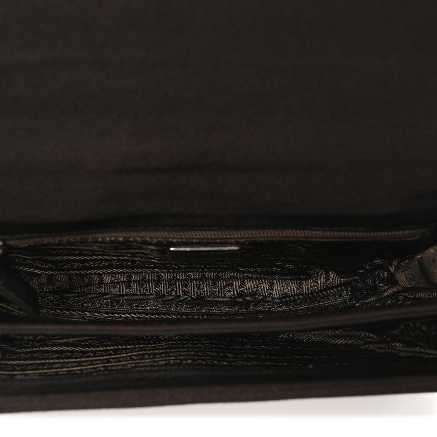 Prada Tessuto Nylon Swing Chain Shoulder Bag Brown 5 of 9