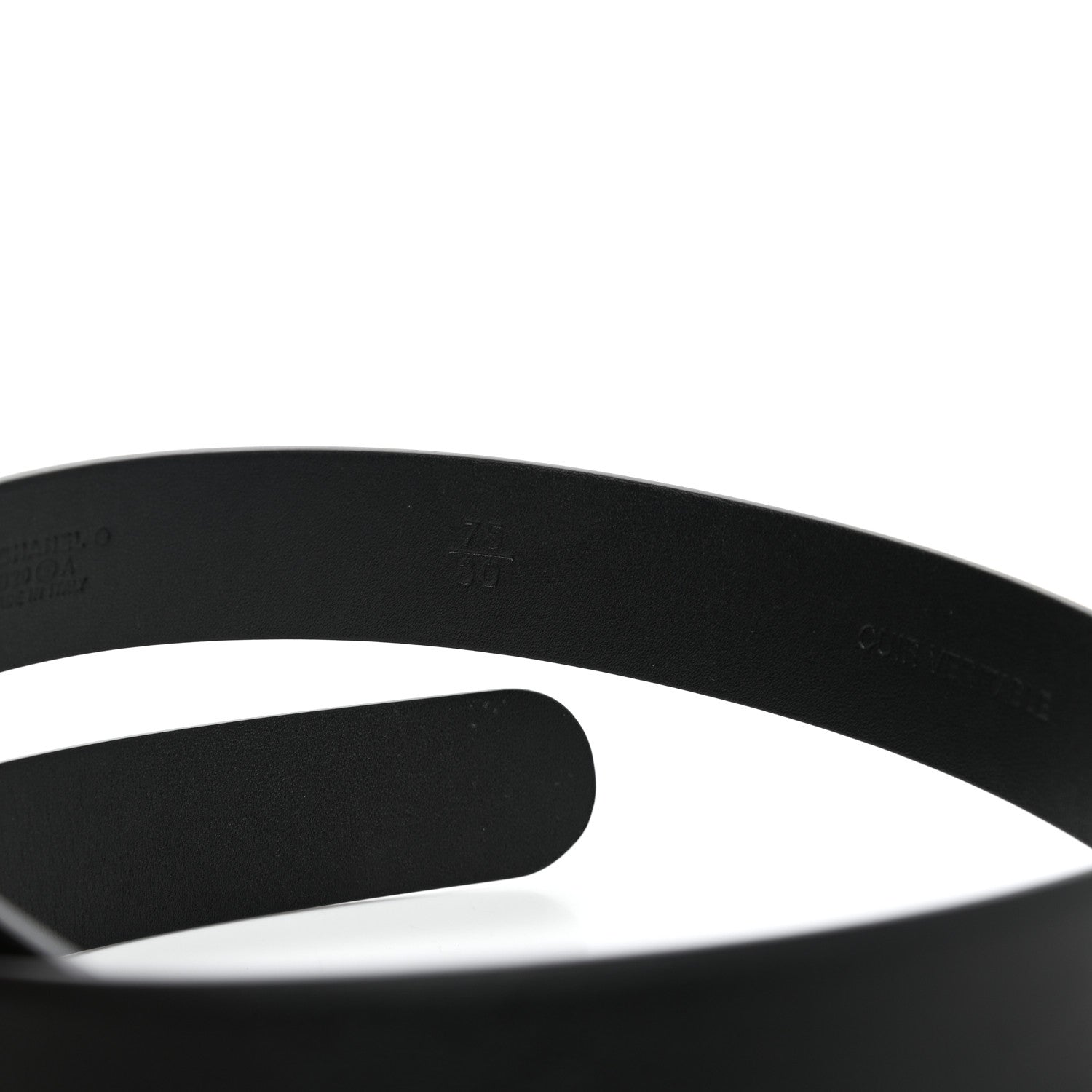 Chanel Calfskin Paris Button CC Belt 75 30 Black 6 of 7