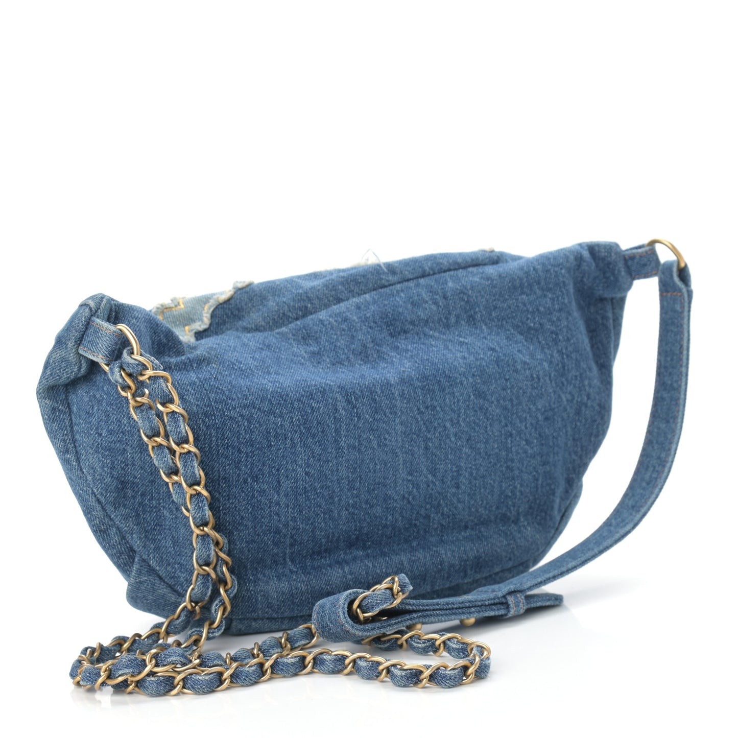Denim Sherling Egyptian Waist Bag Blue