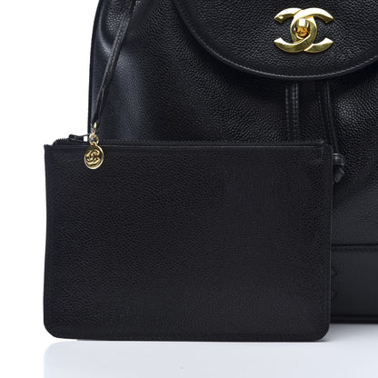 Chanel Caviar CC Backpack Black 10 of 12