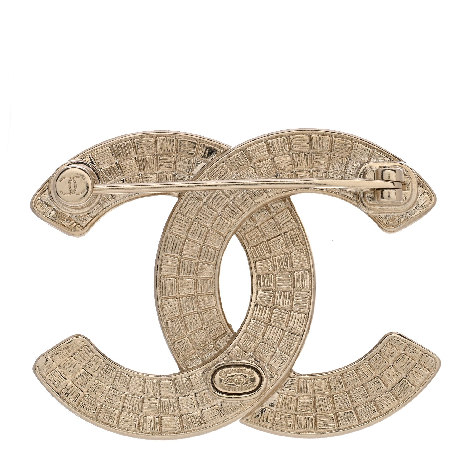 Chanel Enamel CC Brooch Black White 3 of 5