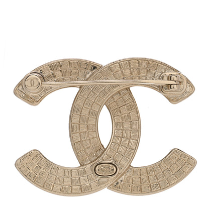 Chanel Enamel CC Brooch Black White 3 of 5
