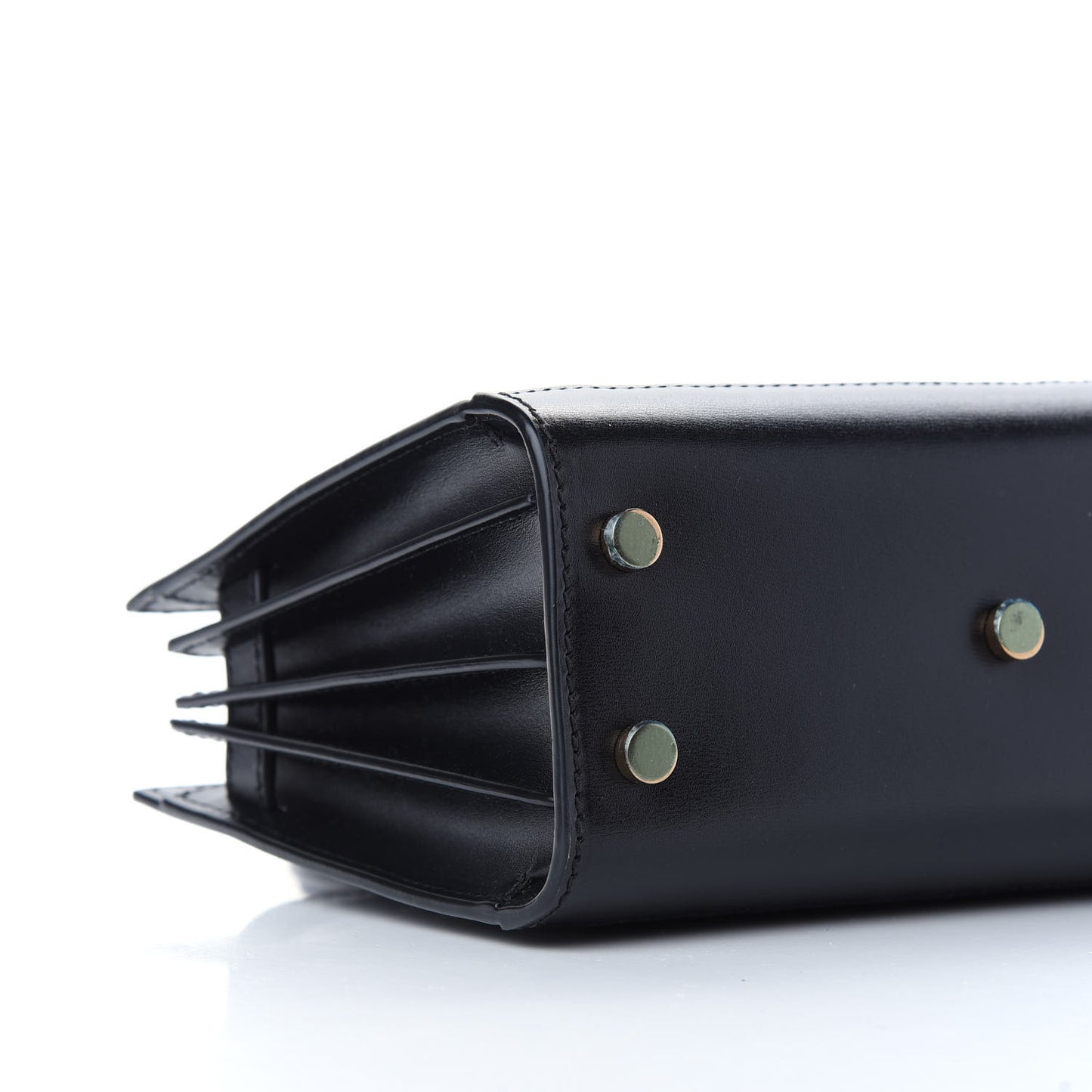 Calfskin Paglia Palm Nano Sac De Jour Black