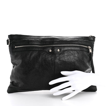 Balenciaga Agneau Arena Classic Hardware Large Clip Black 2 of 9