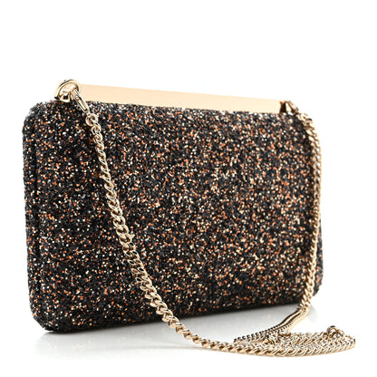 Jimmy Choo Coarse Glitter Ellipse Clutch Amethyst 4 of 10