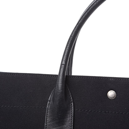 Saint Laurent Linen Calfskin Rive Gauche Tote Black 13 of 16