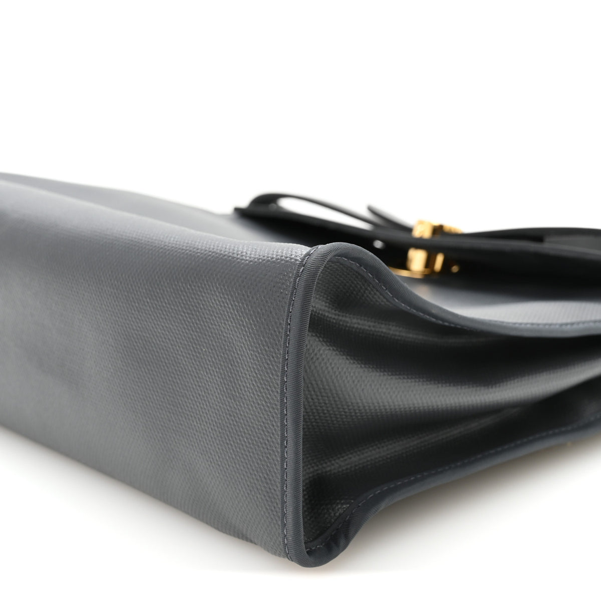 Hermes Toile H Berline Vache Hunter Herbag Zip PM 31 Ardoise Black Ecru 11 of 11