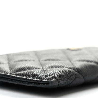 Chanel Caviar Quilted Classic Zip Pouch Black 10 of 10