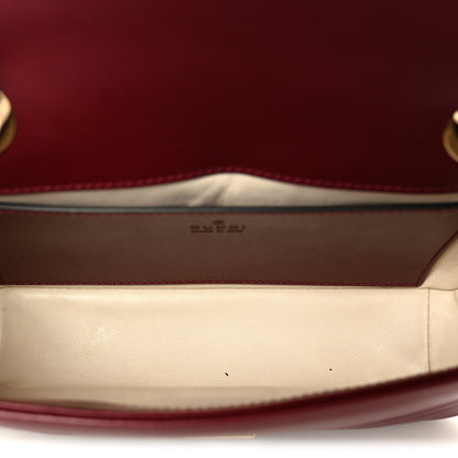 Gucci Calfskin Matelasse Mini GG Marmont Shoulder Bag Rosso Ancora 5 of 11
