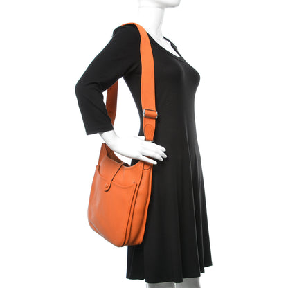 Hermes Taurillon Clemence Evelyne III PM Orange 2 of 7
