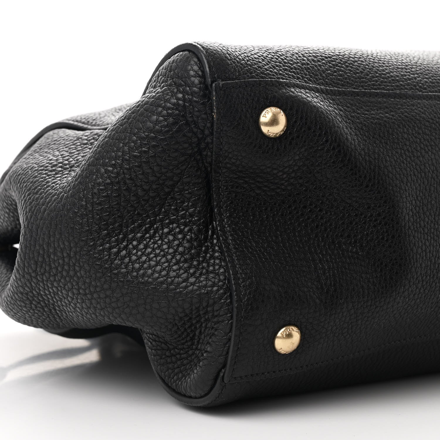 Prada Vitello Daino Tote Black 9 of 12