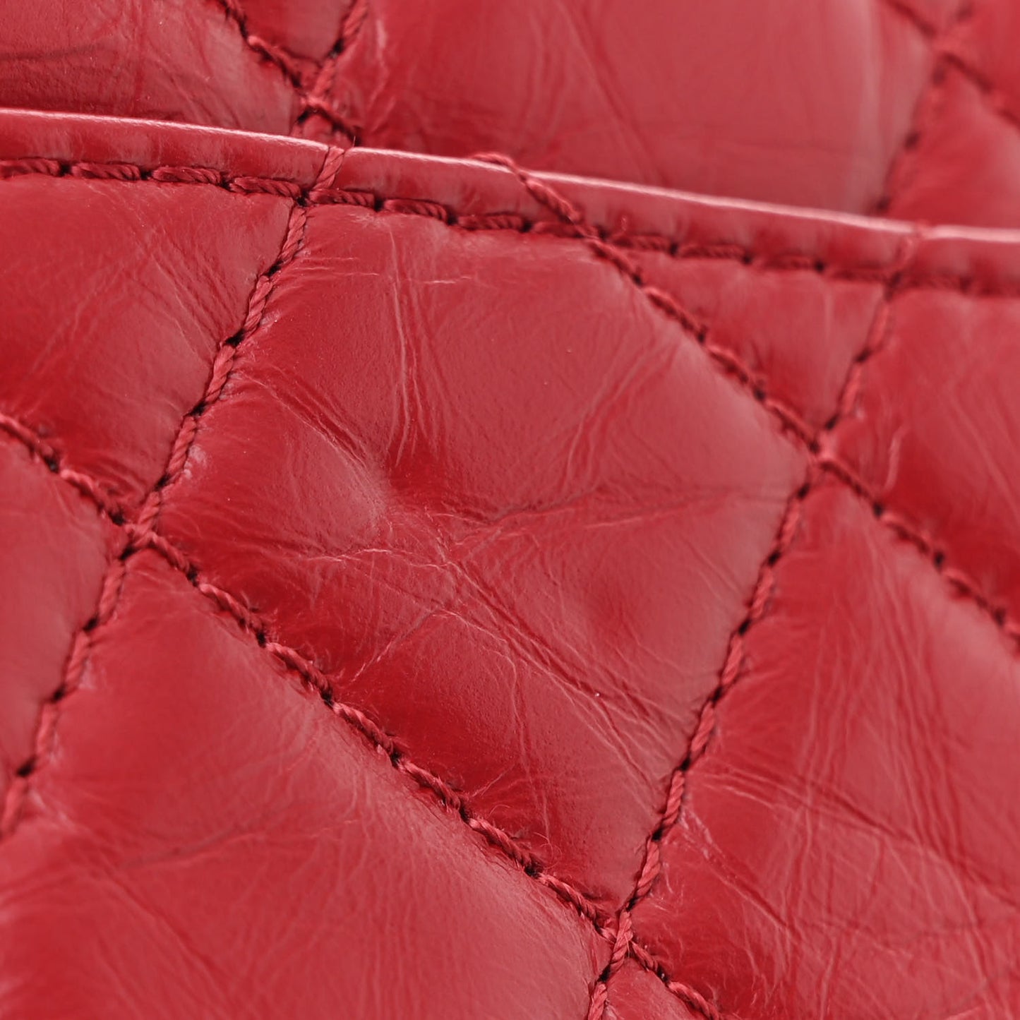 Aged Calfskin Quilted 2.55 Reissue 226 Flap Dark Red