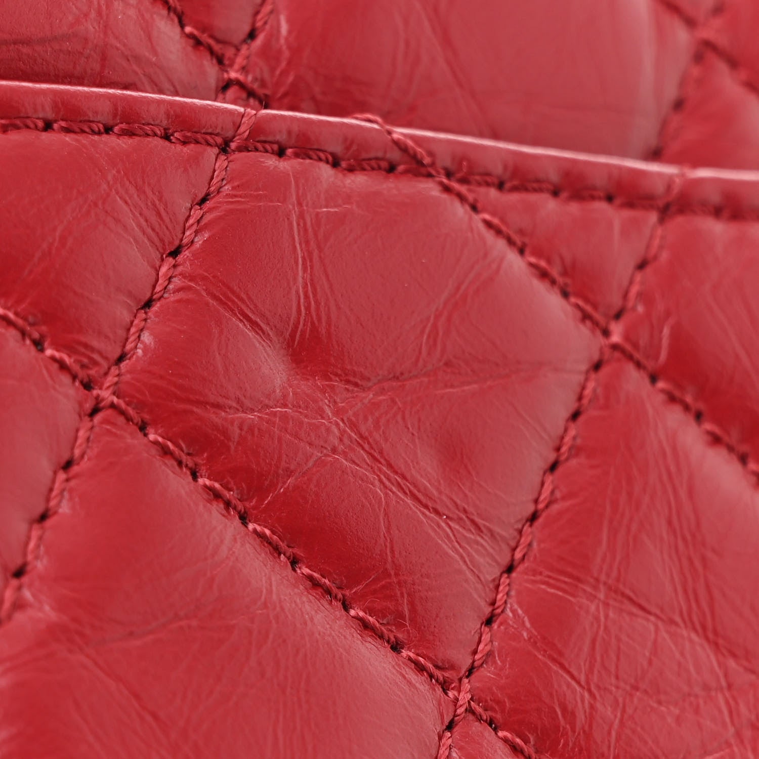 Chanel Aged Calfskin Quilted 2.55 Reissue 226 Flap Dark Red 11 of 12