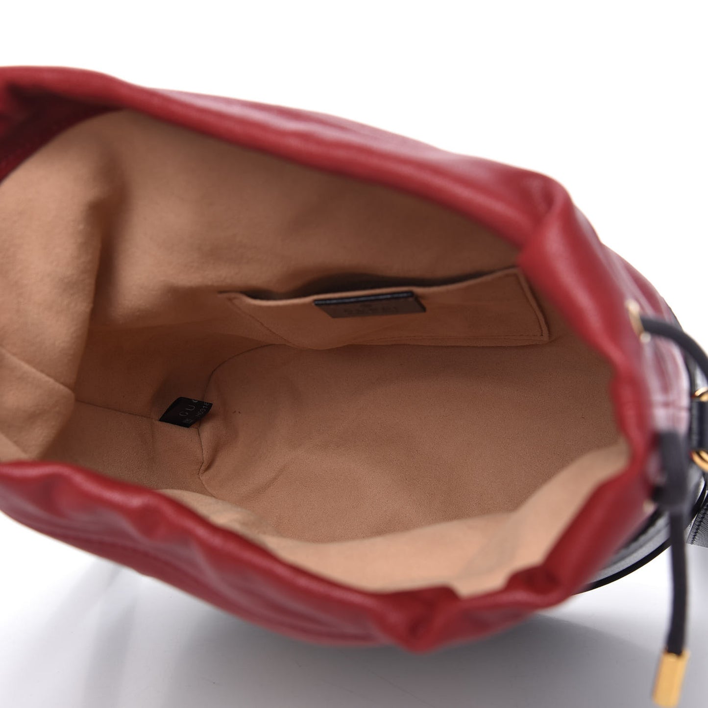 Azalea Sakai Be Green Calfskin Horsebit 1955 Drawstring Bucket Bag Blue New Cherry Red