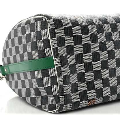 Louis Vuitton Damier Speedy Bandouliere 30 Black White 9 of 10
