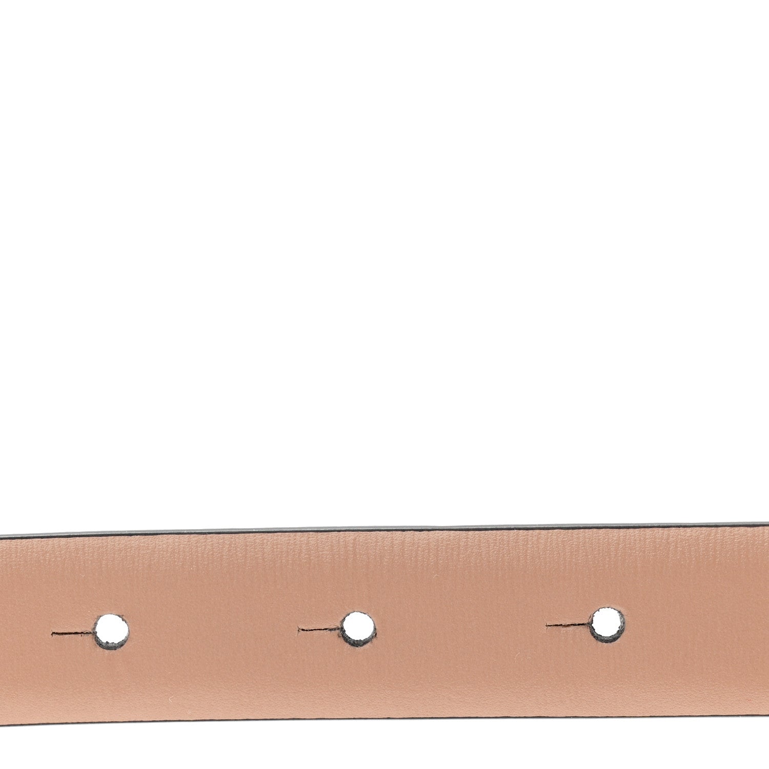 Valentino Garavani Glossy Calfskin Monochrome VLogo 20mm Belt  90 36 Rose Cannelle 4 of 5