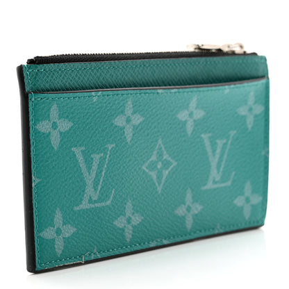 Louis Vuitton Taigarama Coin Card Holder Miami Green 3 of 6