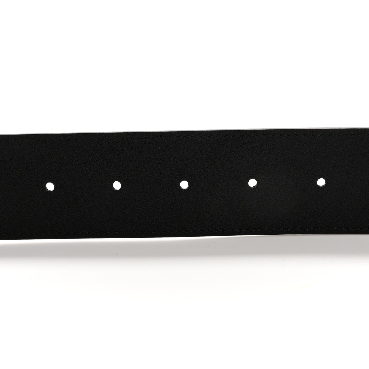 Azalea Calfskin Enamel Monochrome Double G 40mm Belt 90 36 Black