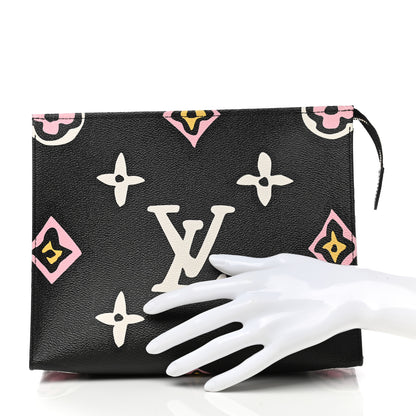 Louis Vuitton Monogram Giant Wild At Heart Toiletry Pouch 26 Black 2 of 8