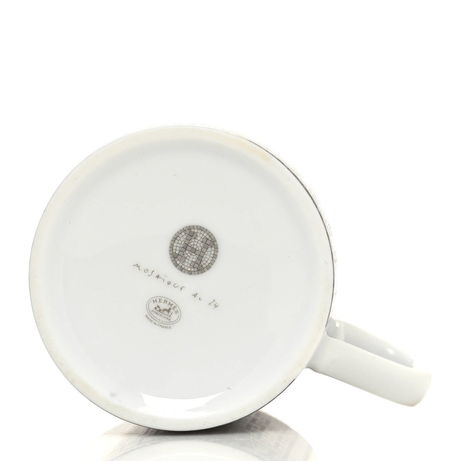 Hermes Porcelain Mosaique au 24 Mug Platinum 5 of 6