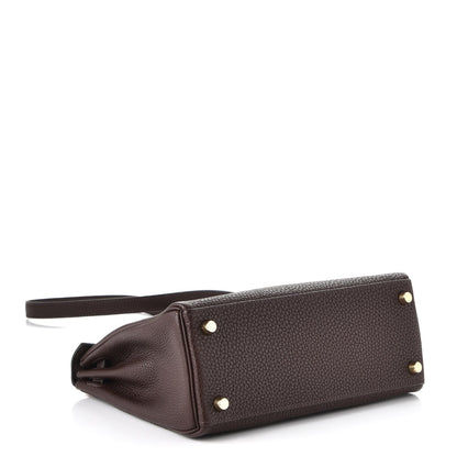Hermes Togo Kelly Retourne 25 Chocolate 6 of 39