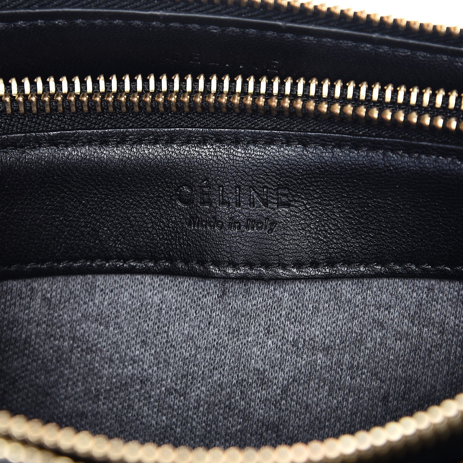 Celine Lambskin Large Trio Crossbody Bag Black 8 of 12