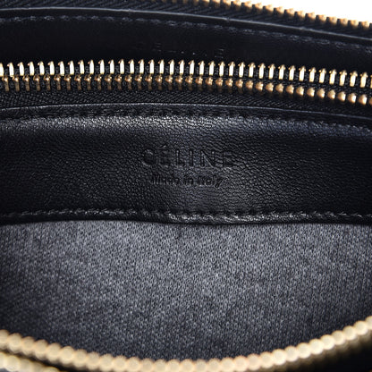 Celine Lambskin Large Trio Crossbody Bag Black 8 of 12