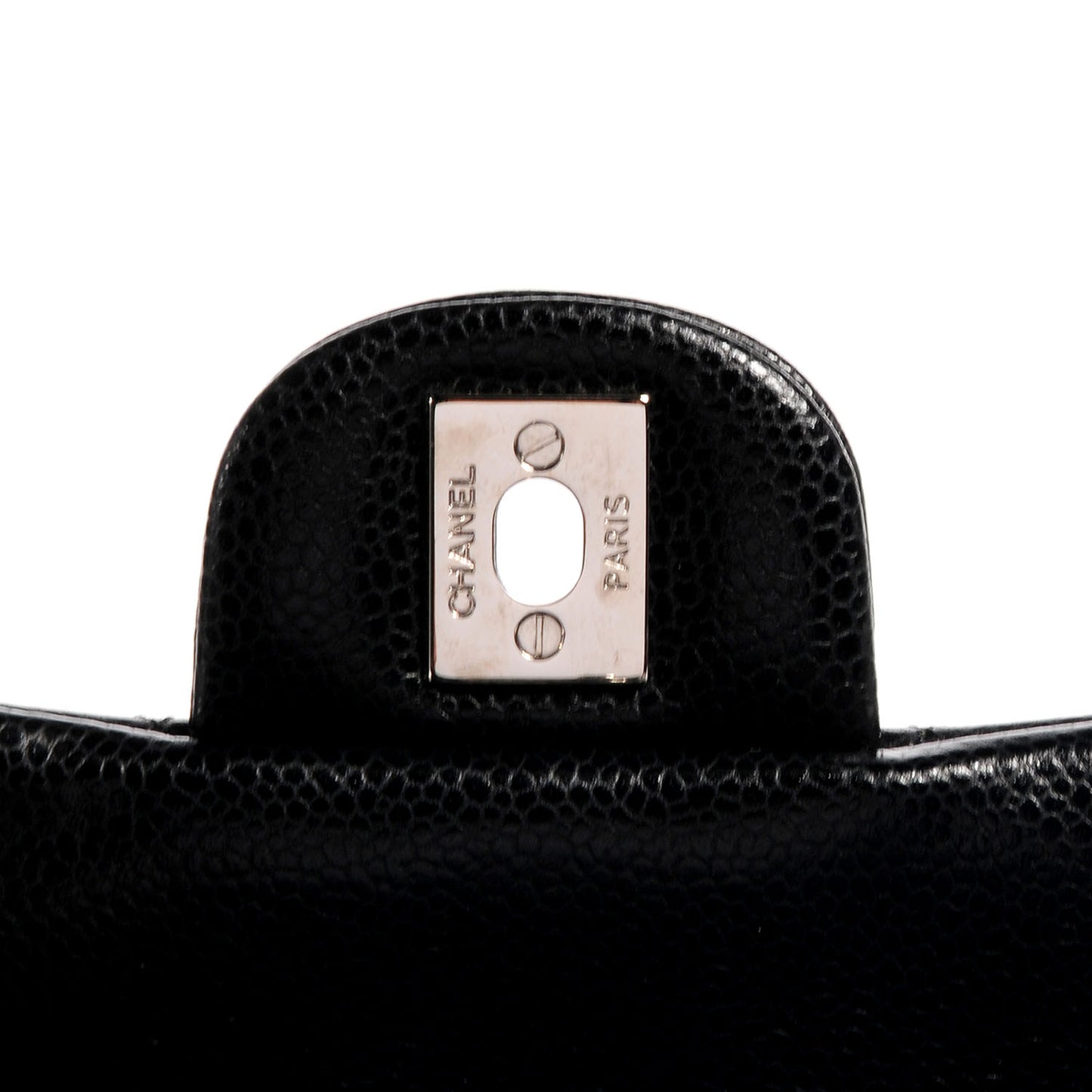 Caviar Quilted Mini Flap Black