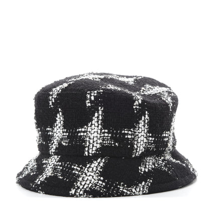 Chanel Tweed Bucket Hat M Black White 1 of 7
