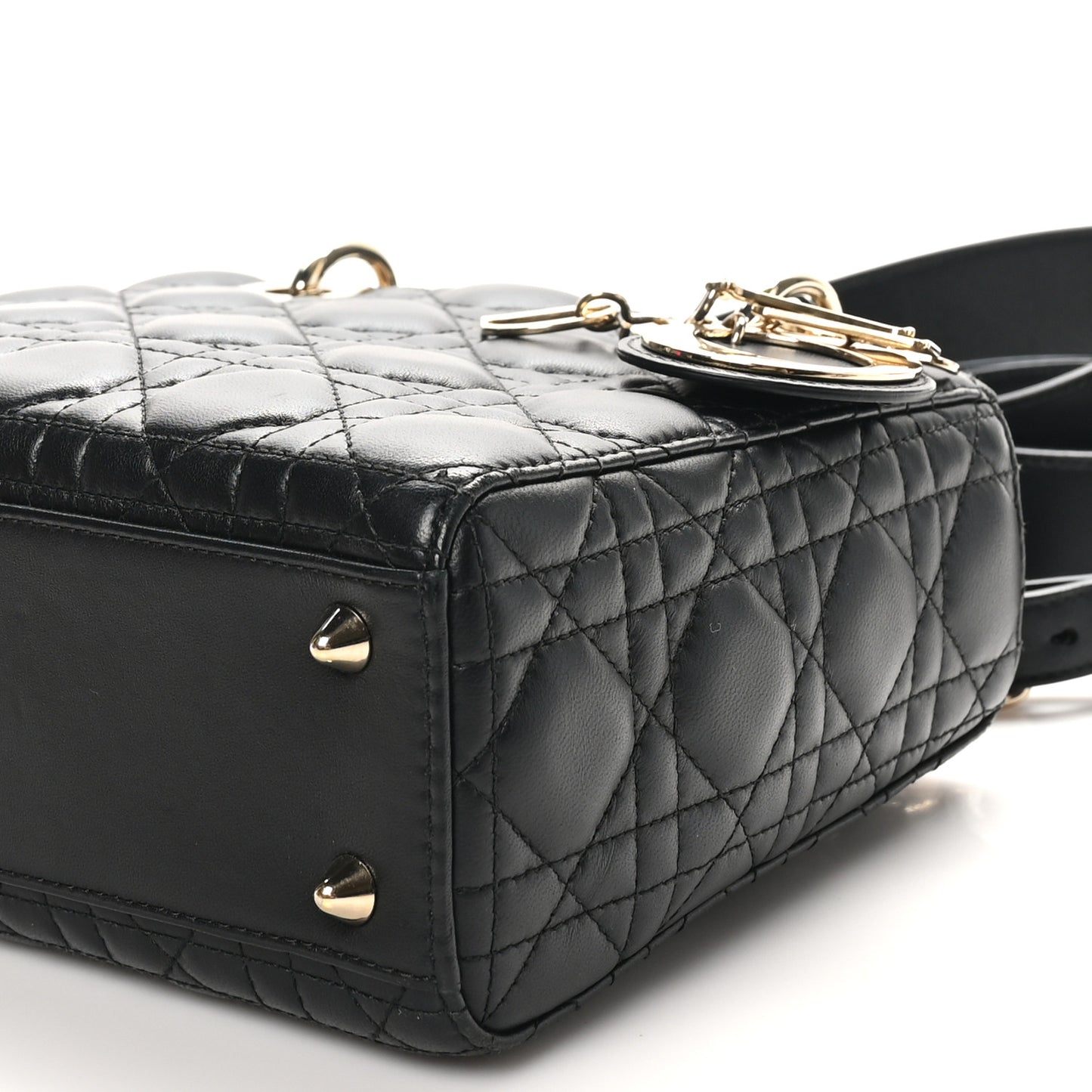 Lambskin Cannage Small My ABCDior Lady Dior Black