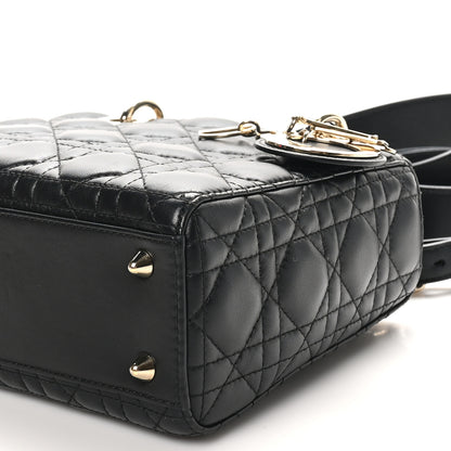 Christian Dior Lambskin Cannage Small My ABCDior Lady Dior Black 10 of 11