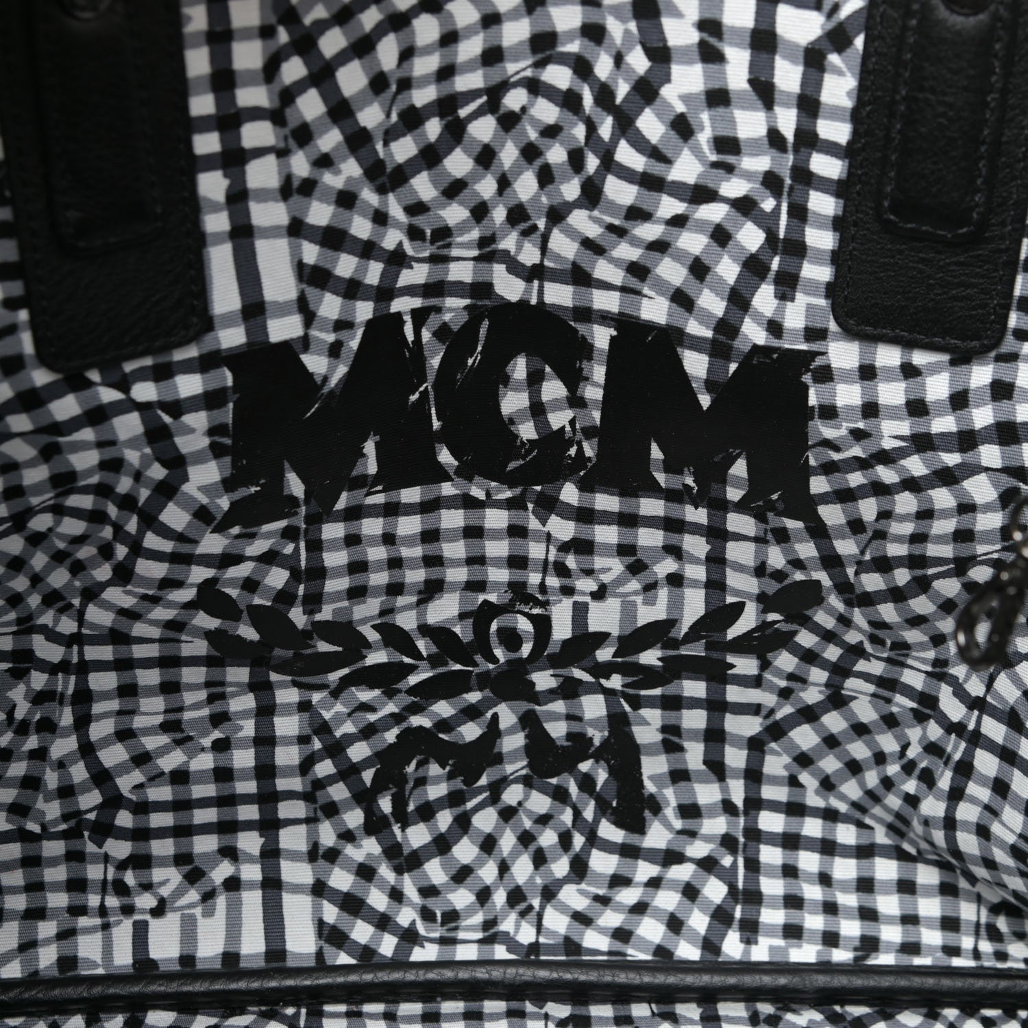 MCM Visetos Medium Liz Reversible Shopper Tote Black 7 of 22