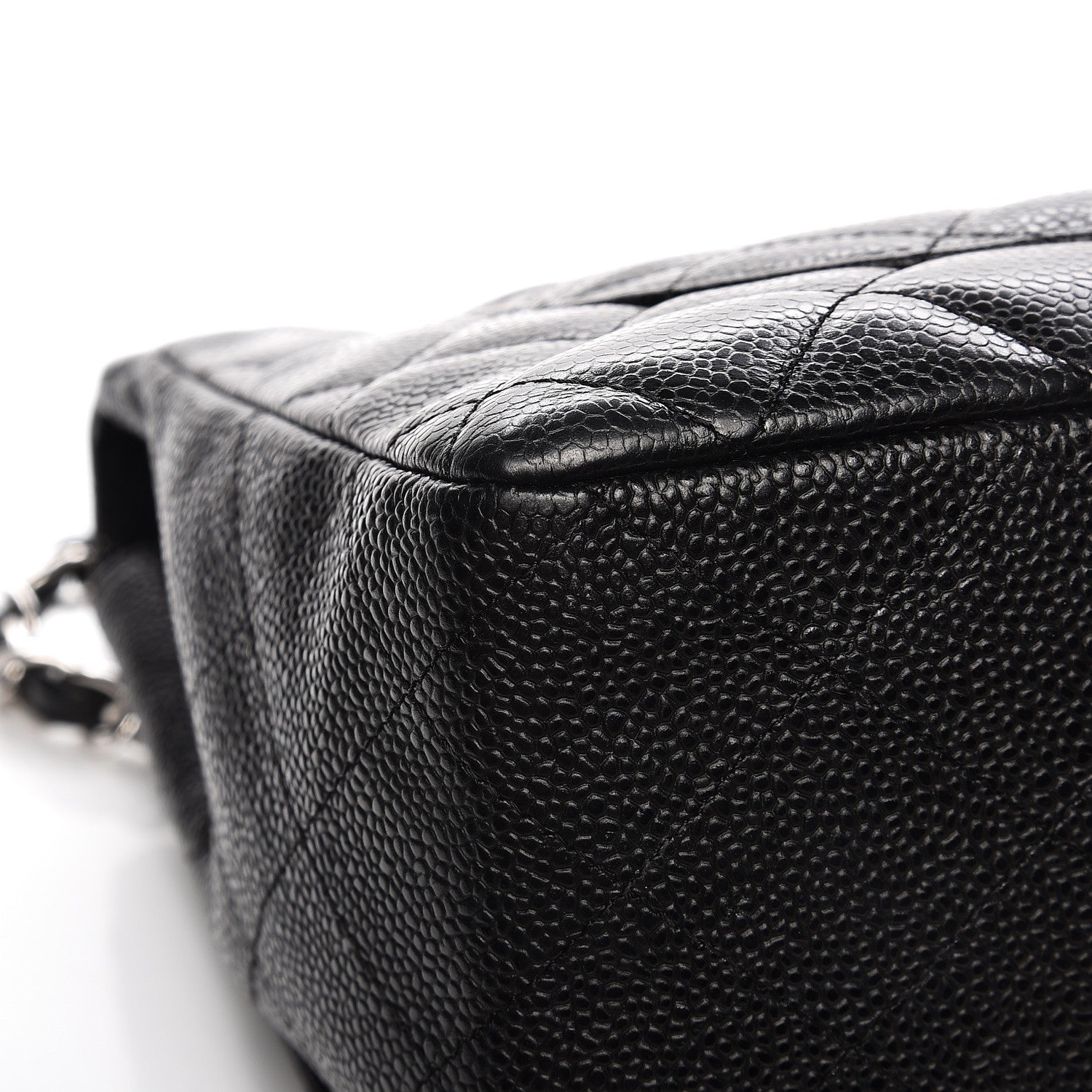 Chanel Caviar Quilted Jumbo Single Flap Black 11 of 11
