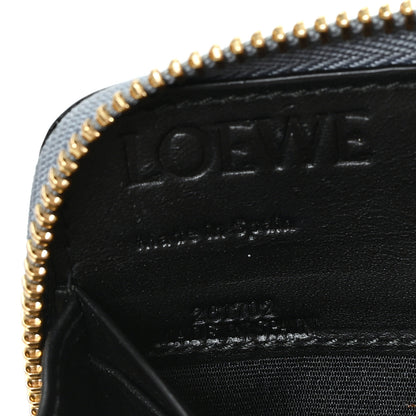 Loewe Calfskin Embossed Repeat Medium Zip Wallet Stone Blue 6 of 6