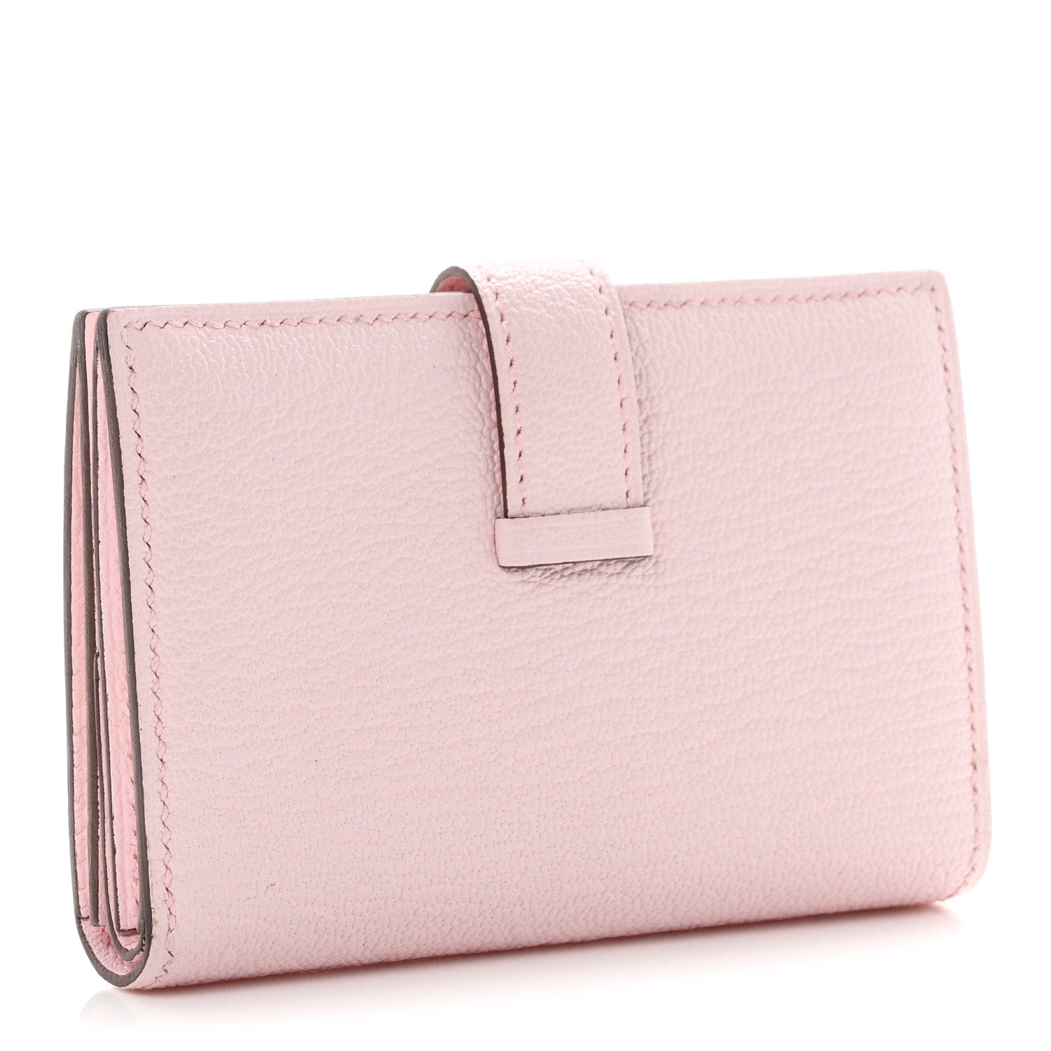 Hermes Chevre Mysore Mini Bearn Wallet Mauve Pale 3 of 7