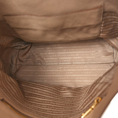 Prada Vitello Daino Pocket Shopping Tote Cammeo 5 of 10